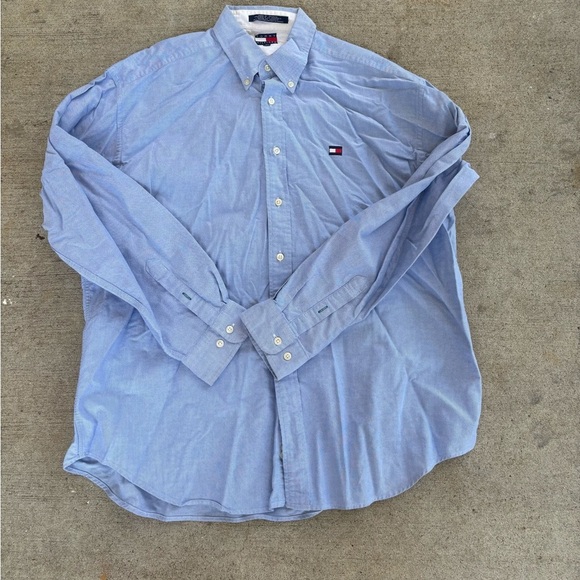 Tommy Hilfiger Men's Light Blue Button-Down Shirt - Picture 1 of 4